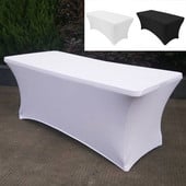 Koktailový vysoko elastický spandexový obrus na svadobný hotelový narodeninový stôl, bufetový obrus, dekorácia stola 183X76X74cm