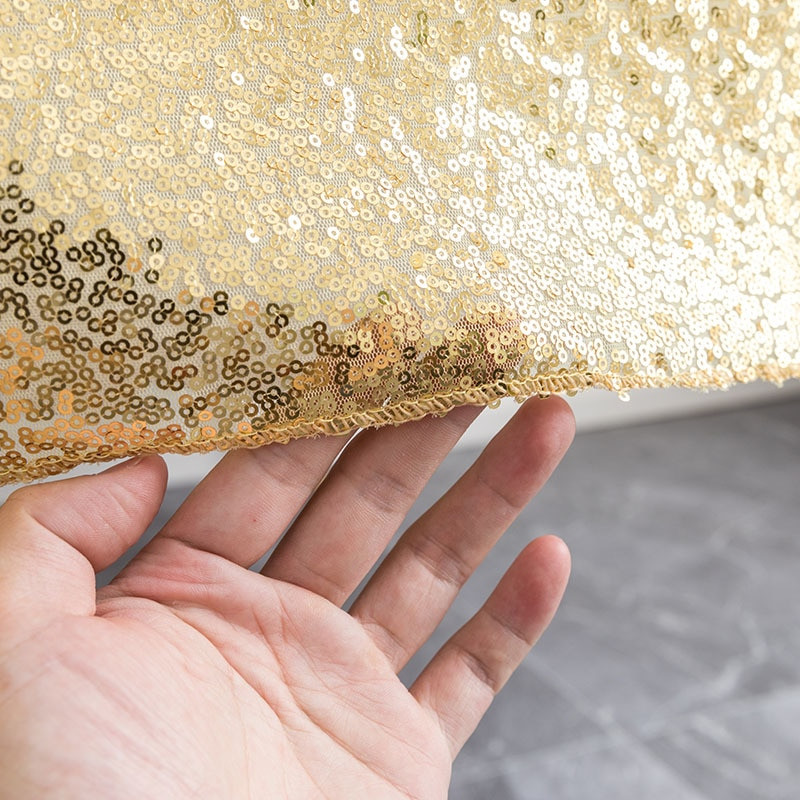 Dekoratyvinė blizgučiai Vestuvių staltiesė Vakarėlis Vestuvių Dekoras Stalo užvalkalas Šampanas Tiffany Green Wed staltiesė