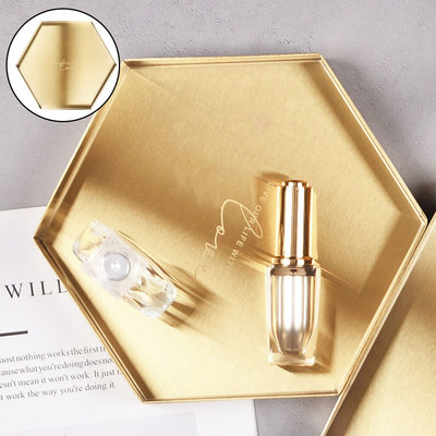 Nerūdijančio plieno auksinis dekoratyvinis serviravimo padėklas Desertas Arbata Papuošalai Kaklo papuošalai Virtuvės stalo reikmenys Vonios plovimas Stalinio kompiuterio organizatorius