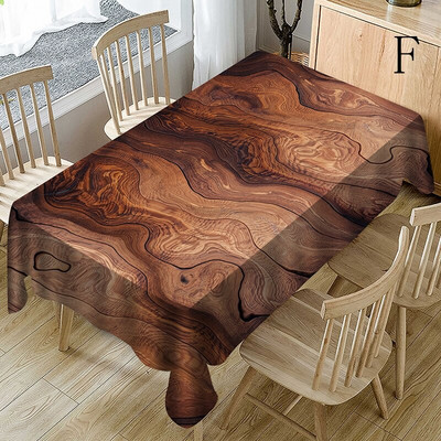 GNHYLL Kalėdinė staltiesė Dulkėms atspari stalo apdangalas Kalėdų padėkos dienos vakarienė 3D staltiesė namų vakarėlio dekoras