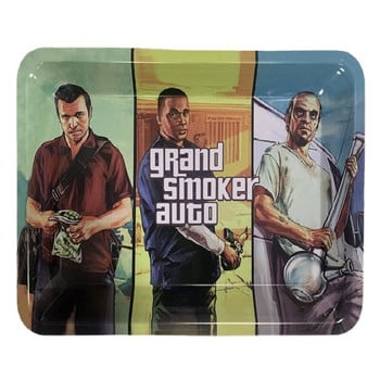 10 τμχ Weed Rolling Tray Μεταλλικός Δίσκος Καπνίσματος Ρολό Τσιγάρων Herb Tobacco Δίσκοι από λευκοσίδηρο Δίσκοι καπνού για τσιγάρο