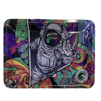 10 τμχ Weed Rolling Tray Μεταλλικός Δίσκος Καπνίσματος Ρολό Τσιγάρων Herb Tobacco Δίσκοι από λευκοσίδηρο Δίσκοι καπνού για τσιγάρο