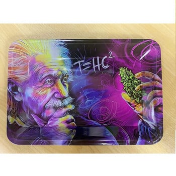 10 τμχ Weed Rolling Tray Μεταλλικός Δίσκος Καπνίσματος Ρολό Τσιγάρων Herb Tobacco Δίσκοι από λευκοσίδηρο Δίσκοι καπνού για τσιγάρο