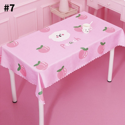 Față de masă Ins Girly Heart Dormitor pentru studenți Covoraș de birou drăguț PVC Față de masă cu desene animate rezistente la apă Masă de ceai Covorașe de izolare fără sudură