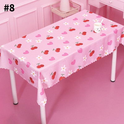 Față de masă Ins Girly Heart Dormitor pentru studenți Covoraș de birou drăguț PVC Față de masă cu desene animate rezistente la apă Masă de ceai Covorașe de izolare fără sudură