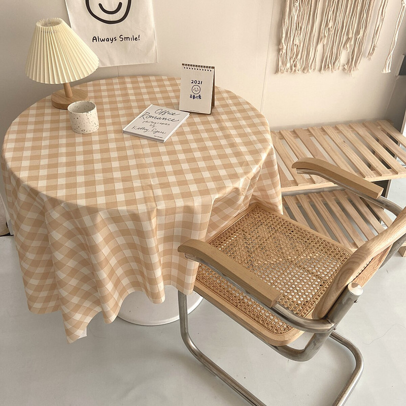 Fețe de masă Coreea Față de masă Acoperire Față de masă cafea Cameră Covorașa rotundă pentru picnic Pătură Veselă Decorare nuntă