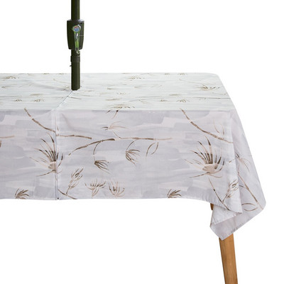 Față de masă impermeabilă în aer liber imprimată digital cu orificiu pentru fermoar Față de masă umbrelă de plajă Față de masă impermeabilă 29 de culori