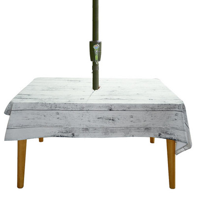 Față de masă impermeabilă în aer liber imprimată digital cu orificiu pentru fermoar Față de masă umbrelă de plajă Față de masă impermeabilă 29 de culori