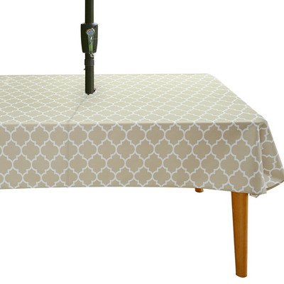 Față de masă impermeabilă în aer liber imprimată digital cu orificiu pentru fermoar Față de masă umbrelă de plajă Față de masă impermeabilă 29 de culori