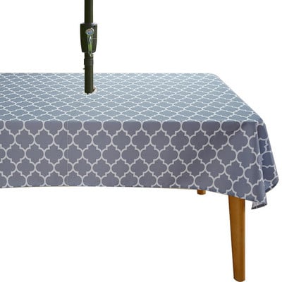 Față de masă impermeabilă în aer liber imprimată digital cu orificiu pentru fermoar Față de masă umbrelă de plajă Față de masă impermeabilă 29 de culori