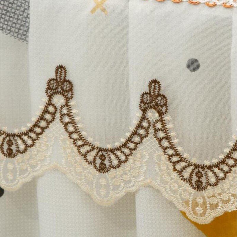 Față de masă pentru decorațiuni de nuntă Husă TV LCD din dantelă Husă de praf, dreptunghiulară, lavabilă, rezistentă la praf, Decor pentru petrecere.