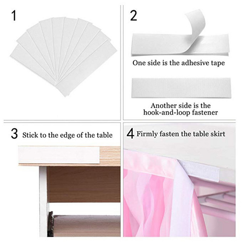 Rankų darbo rožinis banguotas tiulis stalo sijonas vestuviniam desertui Britday vakarėlio stalo dekoras Stalo Signature Namų dekoravimas 185*77cm