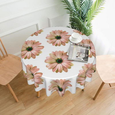 Obrus Daisy okrúhly dekoratívny elegantný kvetinový obrus na stôl bytová dekorácia večera veľkoobchodný ochranný obrus