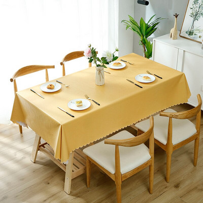 Plastikinė PVC Stora stačiakampė grotelių spausdinta staltiesė, atspari vandeniui, alyvai atspari Namų virtuvės valgomasis Stalo šluostė Degimo kilimėlis Aliejinė audekla