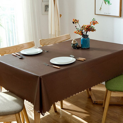 Plastikinė PVC Stora stačiakampė grotelių spausdinta staltiesė, atspari vandeniui, alyvai atspari Namų virtuvės valgomasis Stalo šluostė Degimo kilimėlis Aliejinė audekla