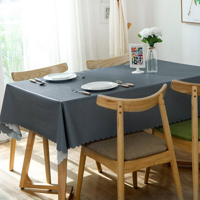 Plastikinė PVC Stora stačiakampė grotelių spausdinta staltiesė, atspari vandeniui, alyvai atspari Namų virtuvės valgomasis Stalo šluostė Degimo kilimėlis Aliejinė audekla