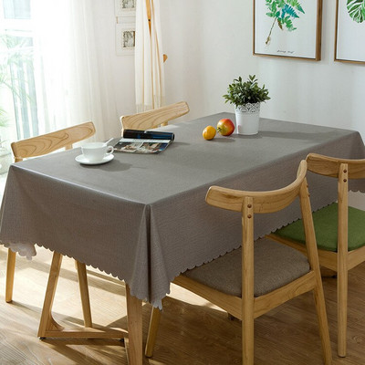 Plastikinė PVC Stora stačiakampė grotelių spausdinta staltiesė, atspari vandeniui, alyvai atspari Namų virtuvės valgomasis Stalo šluostė Degimo kilimėlis Aliejinė audekla