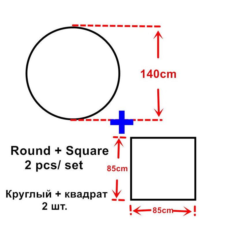 Najnovija 2 kom/set okruglih 140cm luksuznih šljokica vanjskih stolnjaka, modnih heklanih jacquard vrtnih stolnjaka od crvenog vina