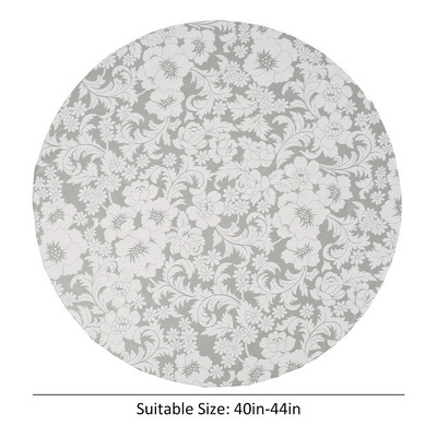 Kerek terítő PVC vízálló olajálló elasztikus szélű parti esküvői asztalterítő lakberendezési konyhaasztal védőhuzat