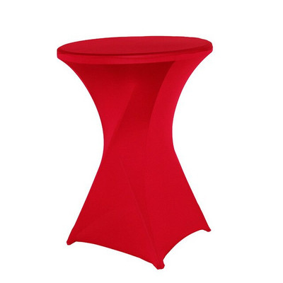 1 ks kovový zlatý lycra spandex obrus na stôl, elastický strečový koktailový obrus na hotelovú párty, svadobnú dekoráciu