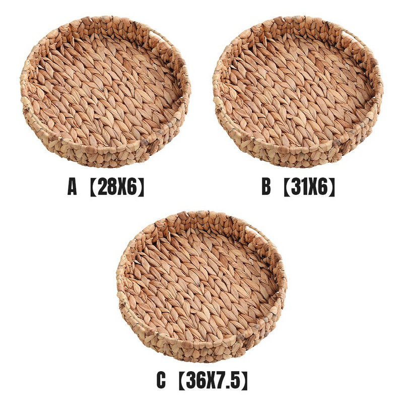 Izdržljivi držač za pohranu, višenamjenski hotel za teške uvjete rada, povrće, okrugli oblik, tkanje trave, pladanj s voćem, obrt, kućni dnevni boravak