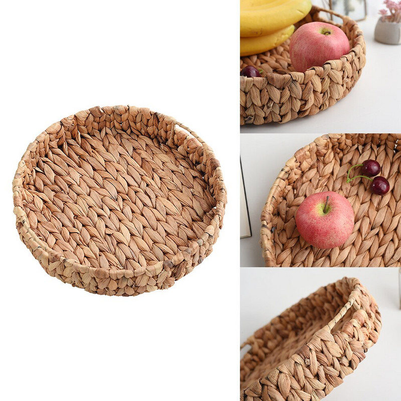 Izdržljivi držač za pohranu, višenamjenski hotel za teške uvjete rada, povrće, okrugli oblik, tkanje trave, pladanj s voćem, obrt, kućni dnevni boravak