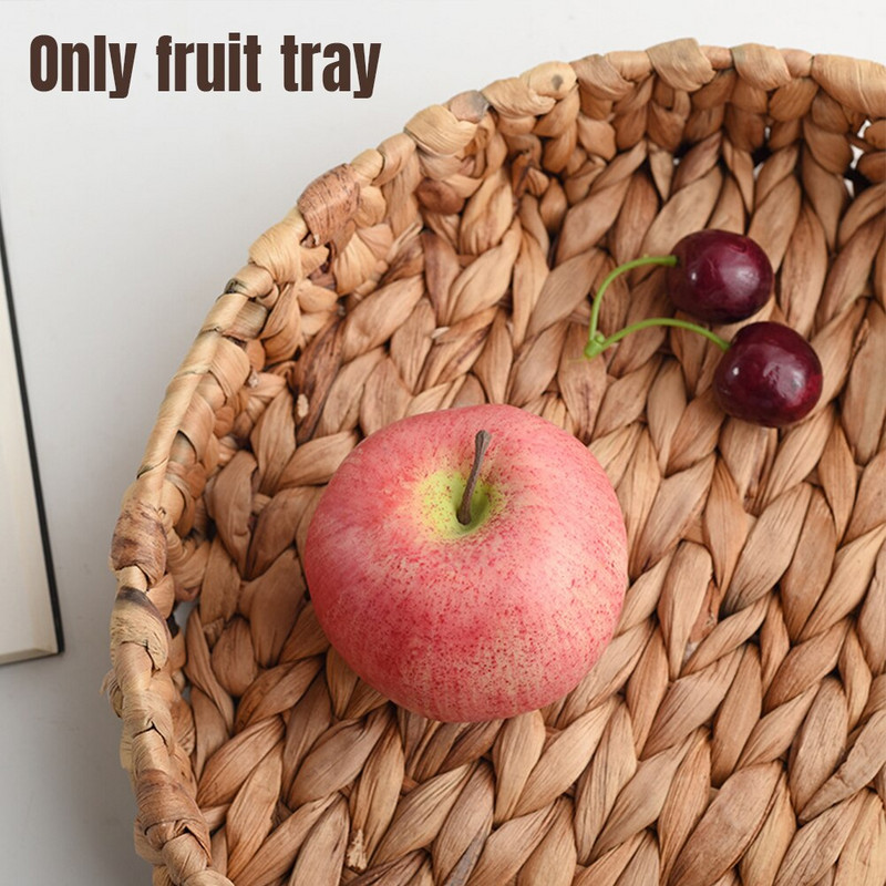 Izdržljivi držač za pohranu, višenamjenski hotel za teške uvjete rada, povrće, okrugli oblik, tkanje trave, pladanj s voćem, obrt, kućni dnevni boravak