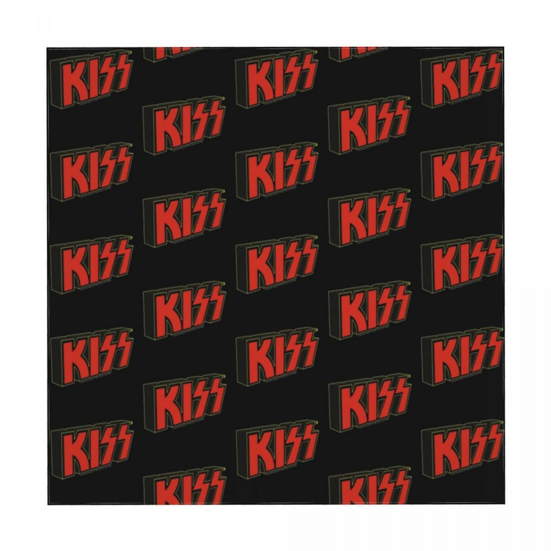 Obrus s červeným logom Kiss Band, moderná potlač, jarný veľkoobchodný ochranný polyesterový obrus