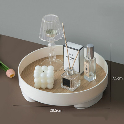 Ukrasni pladanj Kućni dekor Okrugli organizator Pladanj za pohranu Stolna šalica Kutija za pohranu Vaza Stalak za aromaterapiju Stalak za svijećnjake