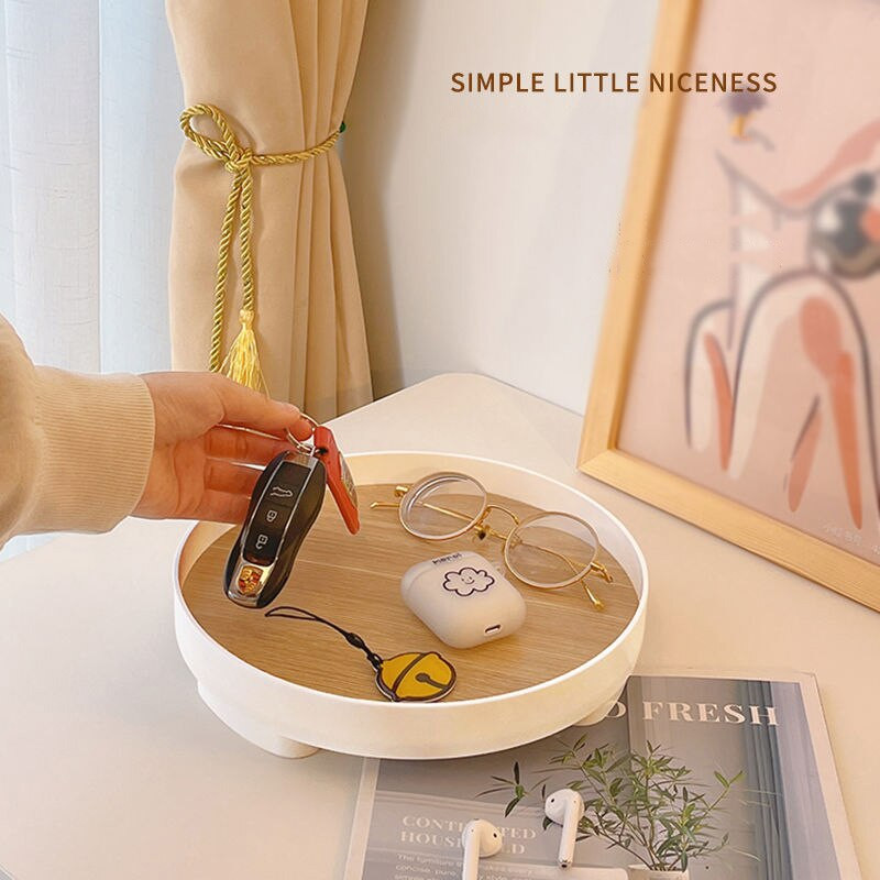 Ukrasni pladanj Kućni dekor Okrugli organizator Pladanj za pohranu Stolna šalica Kutija za pohranu Vaza Stalak za aromaterapiju Stalak za svijećnjake