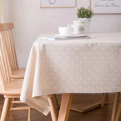 Újévi karácsonyi terítők Retro kockás pamut vászon szövet Kerek huzattörölköző Nordic Háztartási Négyszögletű bankett parti