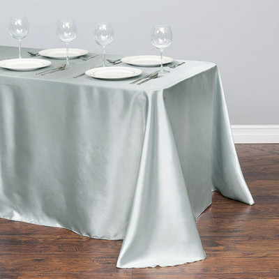 Pravokutni stolnjak Satenska tkanina Kvadratni stolnjak prikladan za zabavu na švedskom stolu, blagdansku večeru, dekoraciju banketa za vjenčanje