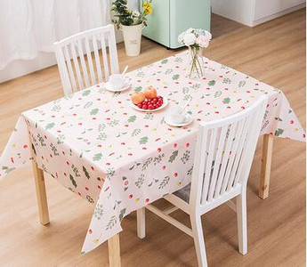 Nordijski perivi PVC stolnjak Vodootporni plastični stolnjak za jednokratnu upotrebu Prekrivač za stol Pravokutna mušena tkanina Stolna krpa