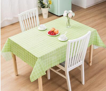 Nordijski perivi PVC stolnjak Vodootporni plastični stolnjak za jednokratnu upotrebu Prekrivač za stol Pravokutna mušena tkanina Stolna krpa