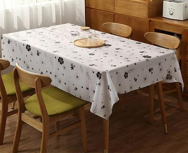 Nordijski perivi PVC stolnjak Vodootporni plastični stolnjak za jednokratnu upotrebu Prekrivač za stol Pravokutna mušena tkanina Stolna krpa