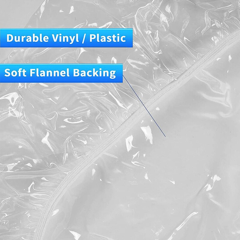 Flanelový okrúhly obrus z PVC, olejotesný a zamatový, zahustený priehľadný potlačený plastový obrus
