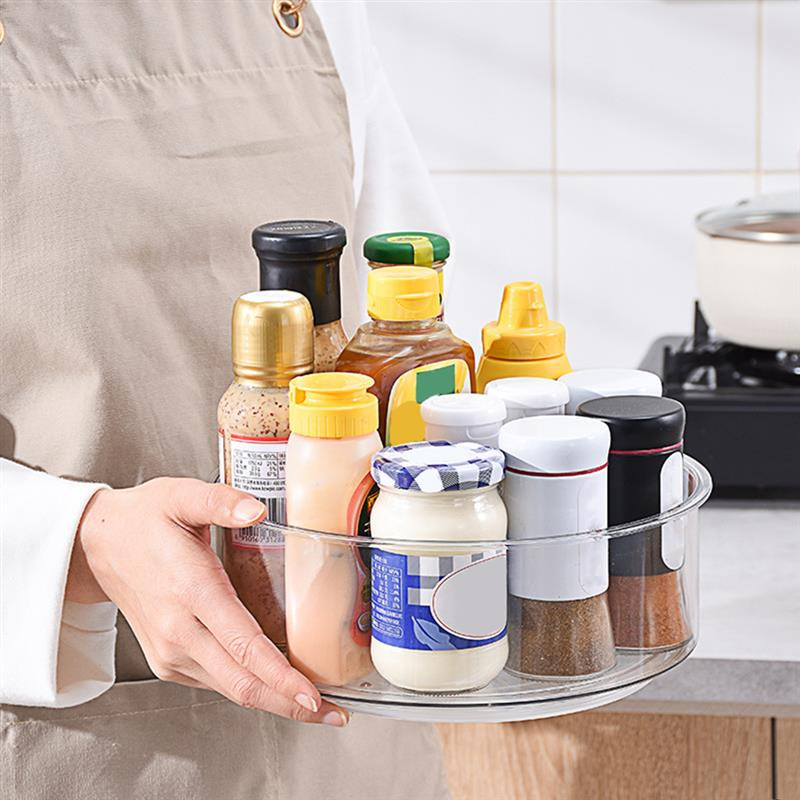 Tvarkyklės stovo patefono laikiklis Besisukantis prieskonių buteliuko padėklas Pagardų spintelė Virtuvės laikiklis Užkandžių sandėliukas Susan Lazy Jar