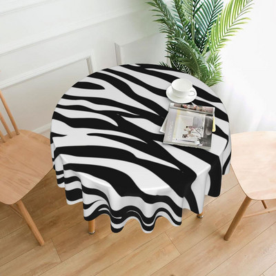 Obrus s palmovými listami, zebra a kvetinovou potlačou, lacný dekoratívny obrus na stôl, večera, ochrana na mieru, polyesterový obrus