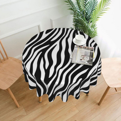 Obrus s palmovými listami, zebra a kvetinovou potlačou, lacný dekoratívny obrus na stôl, večera, ochrana na mieru, polyesterový obrus