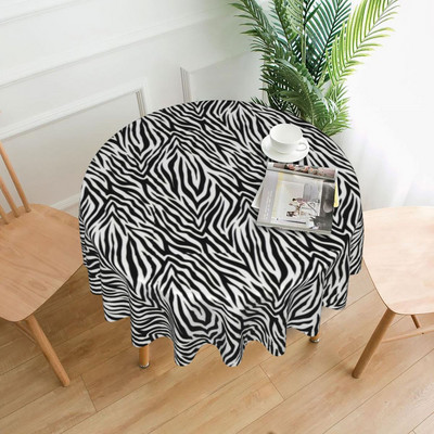 Obrus s palmovými listami, zebra a kvetinovou potlačou, lacný dekoratívny obrus na stôl, večera, ochrana na mieru, polyesterový obrus