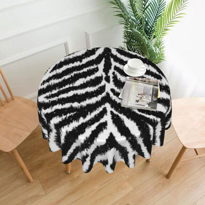 Obrus s palmovými listami, zebra a kvetinovou potlačou, lacný dekoratívny obrus na stôl, večera, ochrana na mieru, polyesterový obrus