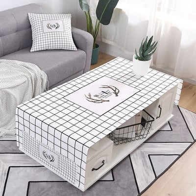 Poliesterio staltiesė Briedis Spausdintas stalo viršelis Buitinis stačiakampis darbastalio dangtelis Dulkėms atsparus staltiesė Namų dekoras Manteles