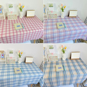 Nordijski karirani stolnjak Koreja Štitnik za studentski stol Pravokutni prekrivač za blagovaonski stolić za vjenčanje Manteles de mesa