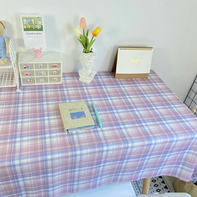 Nordijski karirani stolnjak Koreja Štitnik za studentski stol Pravokutni prekrivač za blagovaonski stolić za vjenčanje Manteles de mesa
