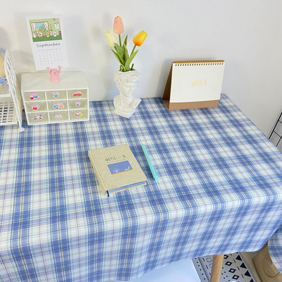 Nordijski karirani stolnjak Koreja Štitnik za studentski stol Pravokutni prekrivač za blagovaonski stolić za vjenčanje Manteles de mesa