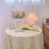 Nordic Virágos terítő Ins Négyszögletű nyomtatott asztalterítő Piknik szőnyeg Dohányzóasztal burkolat Ebédlőasztal Dekoráció Szobadekorációk