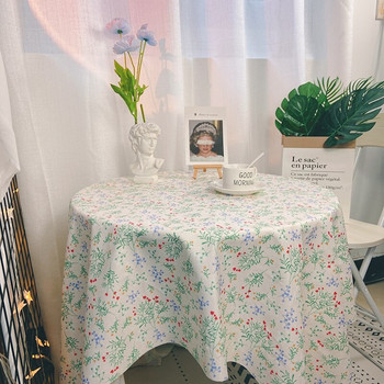 Скандинавска флорална покривка Ins с правоъгълен печат Покривка за маса Пикник Покривало за масичка за кафе Декорация на маса за хранене Декорации на стаи
