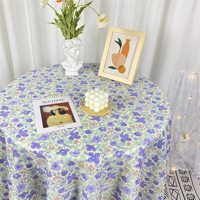 Nordic Virágos terítő Ins Négyszögletű nyomtatott asztalterítő Piknik szőnyeg Dohányzóasztal burkolat Ebédlőasztal Dekoráció Szobadekorációk
