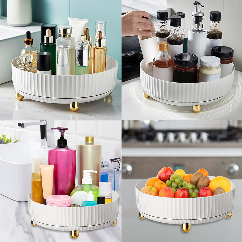 Organizator dulap platou rotativ Design ergonomic suport rotativ pentru condimente Organizator rotund pentru condimente pentru bucătărie