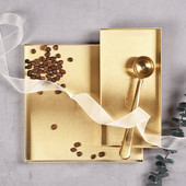 Organizator de depozitare decorativ modern Tavă Tavă de servire Placi de prezentare din oțel inoxidabil pentru bijuterii Machiaj EL